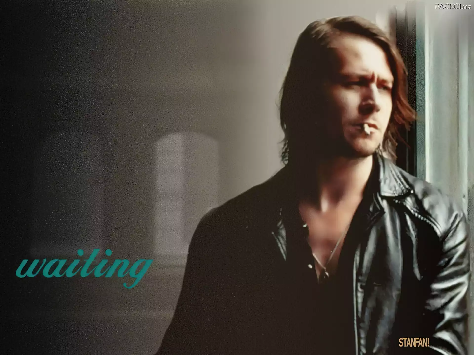 papieros, Gary Oldman, czarna kurtka